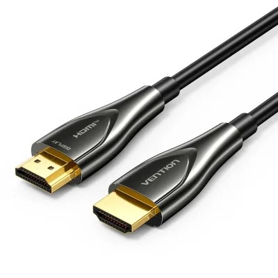 Кабель мультимедійний HDMI M to HDMI M 100.0m 4K60Hz fiber optic black Vention (ALSBAD)