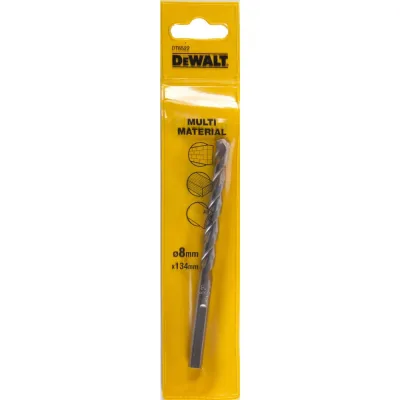 Свердло DeWALT універсальне D = 8 мм, L = 134 мм, WL = 104 мм, 1 шт (DT6522)