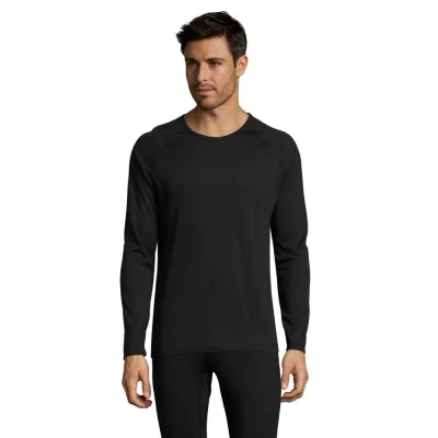 Лонгслів Sol's Sporty LSL men чорний L (02071312L)