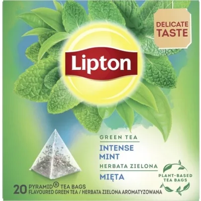 Чай Lipton зелений "Intense mint" 20 пакетиків (5063270108284)