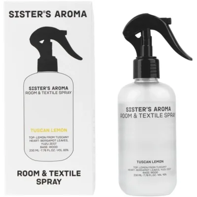 Освіжувач повітря Sister's Aroma Тосканський лимон Парфумований спрей для кімнати та текстилю 230 мл (4820227785919)