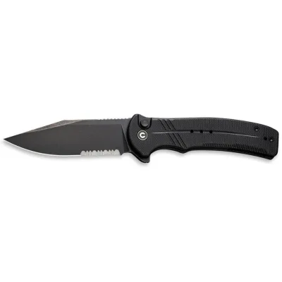 Ніж Civivi Cogent Serrated, Black G10, Darkwash (C20038E-1)