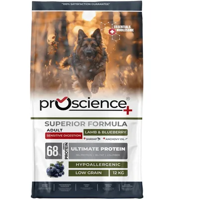 Сухий корм для собак ProScience Adult Dog Lamb & Blueberry 12 кг (8694686407684)