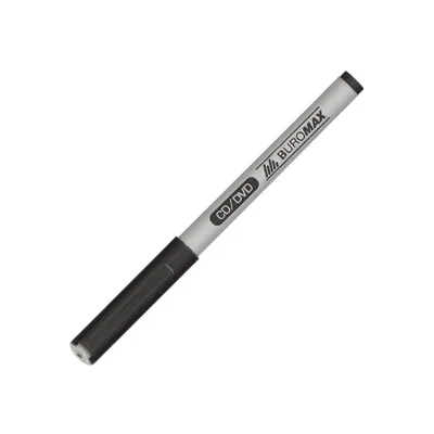 Маркер Buromax CD/DVD "JOBMAX", black, 0.6мм (BM.8701-01)