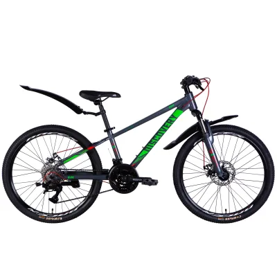 Велосипед Discovery 24" QUBE DD CS рама-11,5" AL 2025 сірий (OPS-DIS-24-336)