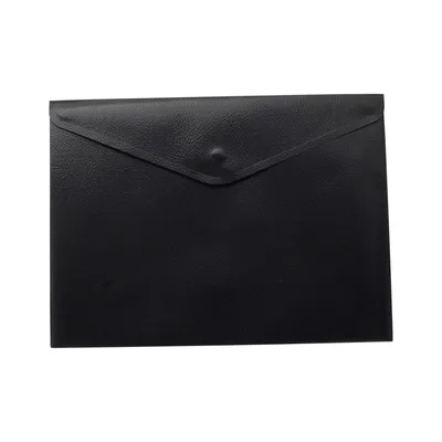 Папка - конверт Buromax А4, with a button, black (BM.3925-01) (упаковка 6 шт)