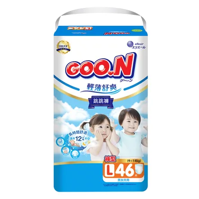 Підгузки GOO.N Slim & Comfortable Розмір 4 L 9-14 кг 46 шт (21001092)
