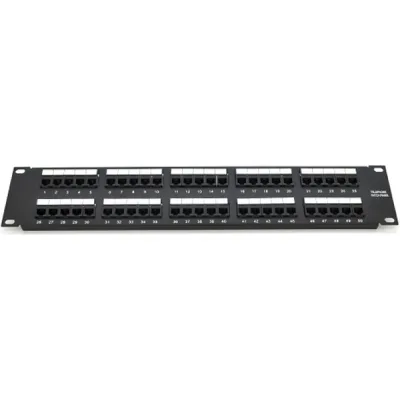 Патч-панель Voltronic 19" телефонна 50xRJ-45, Cat.3, DUAL type (YT-PPU50-1U)