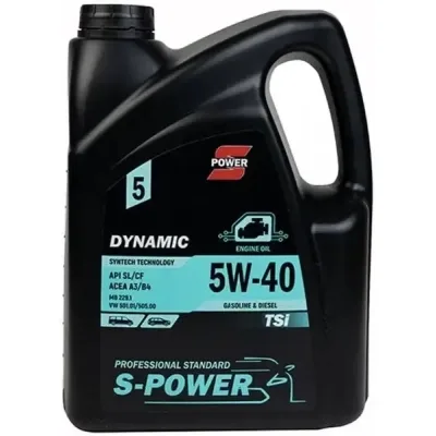 Моторна олива S-POWER DYNAMIC TSi 5W-40 5л
