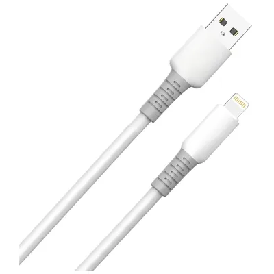 Дата кабель USB 2.0 AM to Lightning 1.0m 3A liquid silicone white ColorWay (CW-CBUL093-WT)