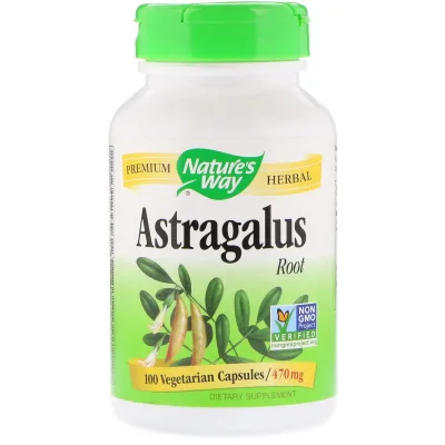 Трави Nature's Way Корінь Астрагала, Astragalus Root, 470 mg, 100 капсул (NWY-10180)