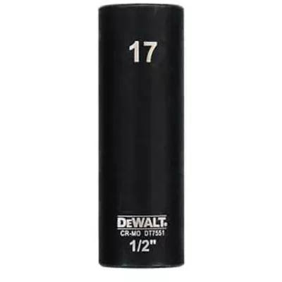 Торцева головка DeWALT IMPACT ударна довга 1/2 х 17 мм (DT7551)