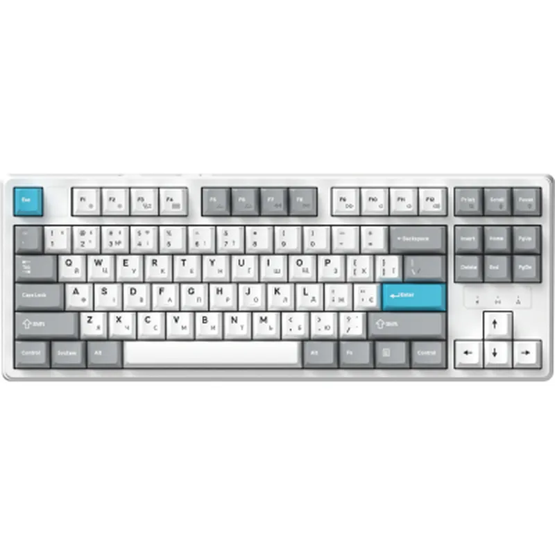 Клавіатура GamePro Asgard Ragnar Wireless/Bluetooth/USB UA White (MK285WH)