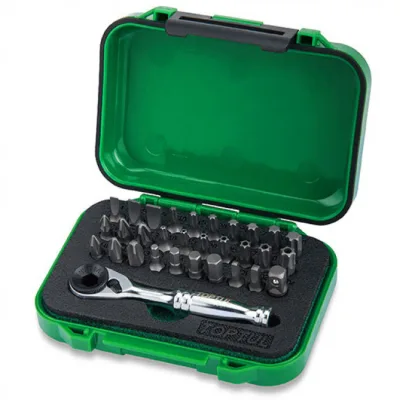 Набір біт Toptul з тріскачкою 1/4" 31шт (GABW3103)