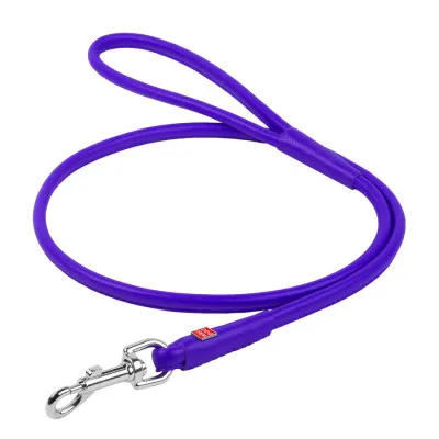 Повідець для собак WAUDOG Glamour круглий XS d 6 мм Д 122 см фіолетовий (33809)