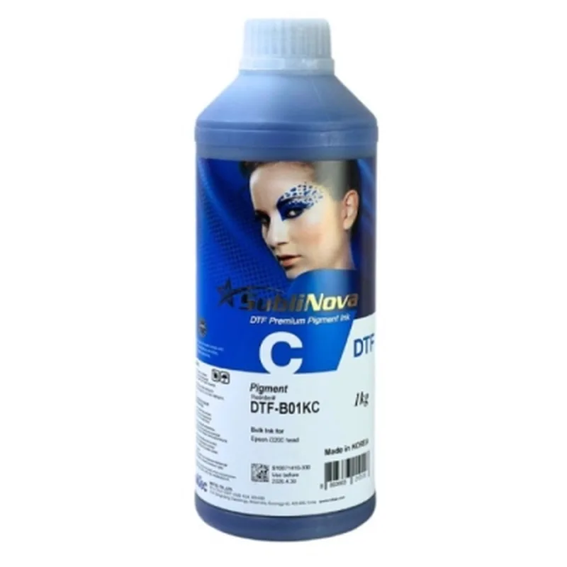 Чорнило InkTec Epson DTF Premium 1L, pigmented cyan (DTF-B01KC)
