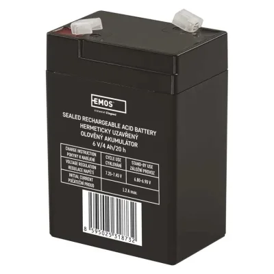 Батарея до ДБЖ EMOS B9641 AGM 6V 4Ah fast 4,7mm (B9641)