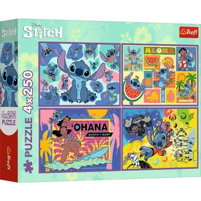 Пазл Trefl Lilo&Stitch Дивовижний Стіч 4х 250 елементів (5900511133110)