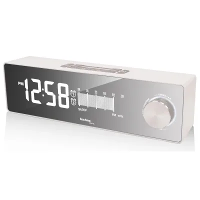 Настільний годинник Technoline з радіо WT483 White/Silver (DAS302714)