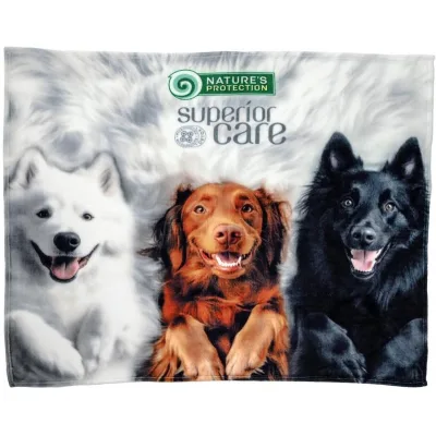 Килимок для тварин Nature's Protection Superior Care з цуценятами 127х152 см білий (DOTNPSC70361)
