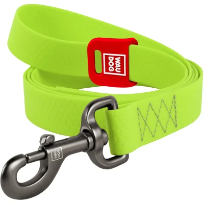 Повідець для собак WAUDOG Waterproof M Ш 20 мм Д 183 см салатовий (27295)