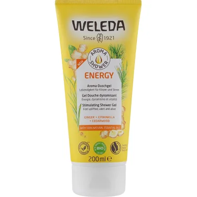 Гель для душу Weleda Aroma Energy Stimulating Shower Gel 200 мл (7611916160738)