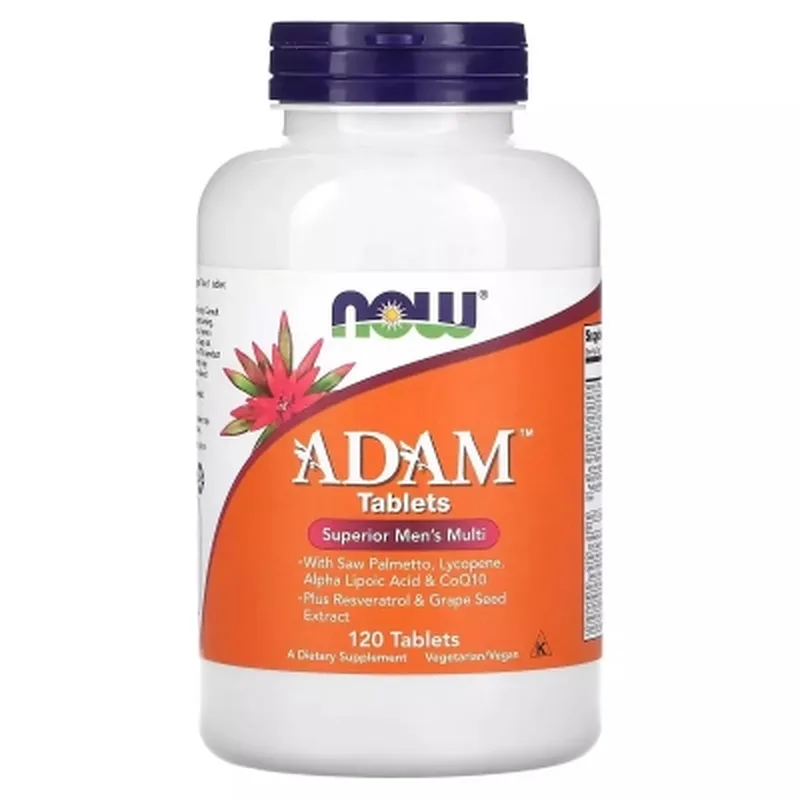 Мультивітамін Now Foods Супер Мультивітаміни для Чоловіків, Adam, Superior Men's Multi, 120 таб (NOW-03876)