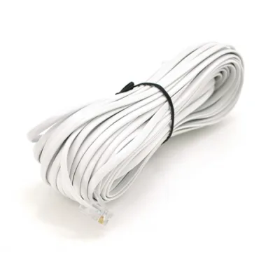 Патч-корд телефонний 30м RJ11 (6P4C) Voltronic (PC-30,0W)