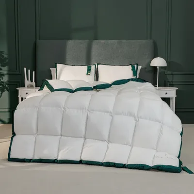 Ковдра MirSon Набір 10007 Imperial Satin Luxe Ковдра зимова Євро 200х220 Гусячий пух + Дві подушки 50х70 (2200010810721)