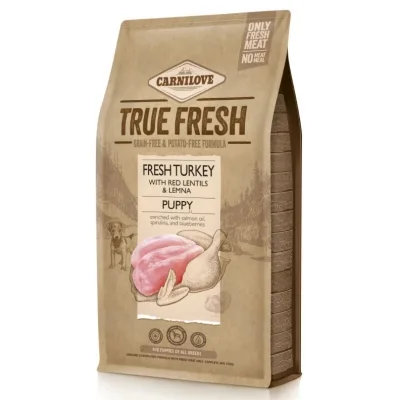 Сухий корм для собак Carnilove Корм сухий Carnilove True Fresh Turkey Puppy д/цуценят індичка 4 кг (8595602556809)