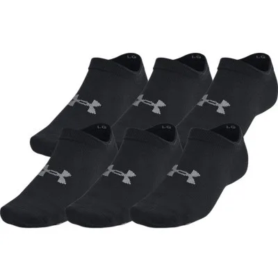 Шкарпетки Under Armour 1382611-001 Essential No Show 6 пар чорний MD (196885585142)