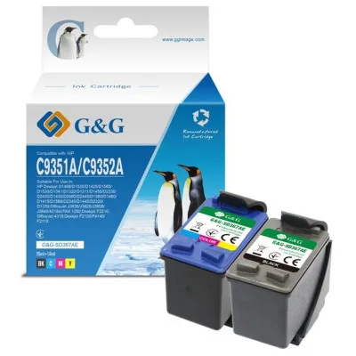 Картридж G&G HP No.21/22 Black/Tri-color Combo Pack (G&G-SD367AE)
