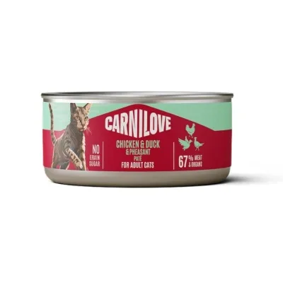 Паштет для котів Carnilove Duck & Pheasant 100 г (8595602582884)