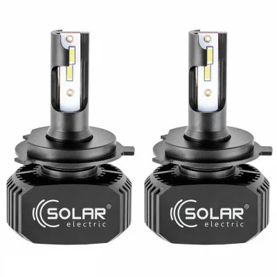 Автолампа SOLAR H4 LED 12/24V 40W 5000Lm 6000K, CSP1860 (8204)