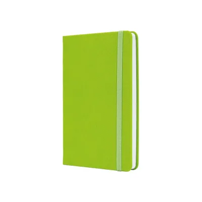 Книга записна Optima А5 SQUARE, тверда обкладинка, гумка, білий блок клітинка, фісташковий (O27100-67)