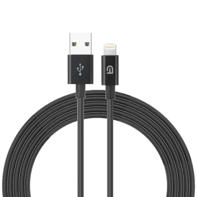 Дата кабель USB 2.0 AM to Lightning 1.0m black Armorstandart (ARM64287)