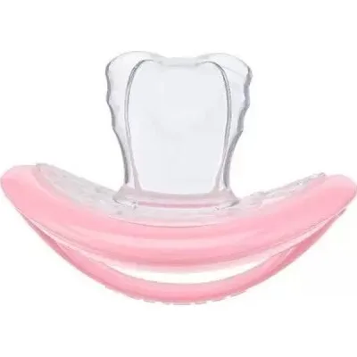 Пустушка Curaprox + контейнер для зберігання 7-18 міс. рожева (Babysoother pink size 1)