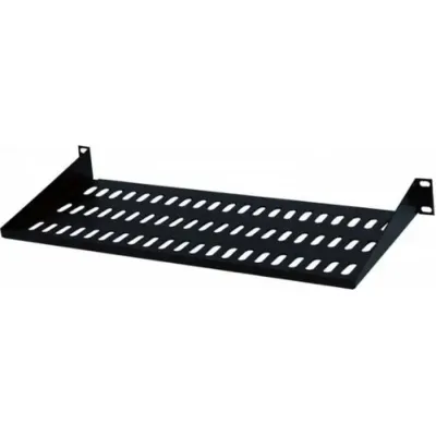 Полка 19" Hypernet 1U глиб. 250мм, колір чорний (CS-250-1U-BLACK)